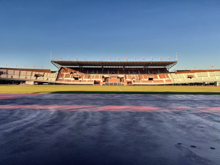 Olympic Stadium Amsterdam: the pitch and stands